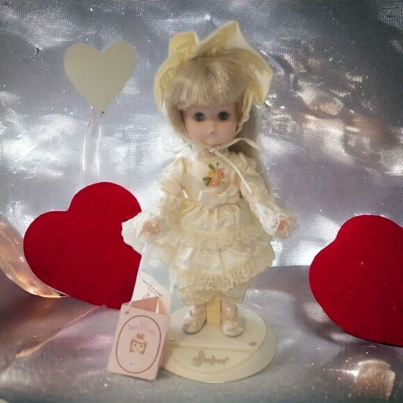 Effanbee Jennifer Doll Vintage 1988 Lil Innocents With Tags Blonde Hair Blue Eye - Picture 1 of 16